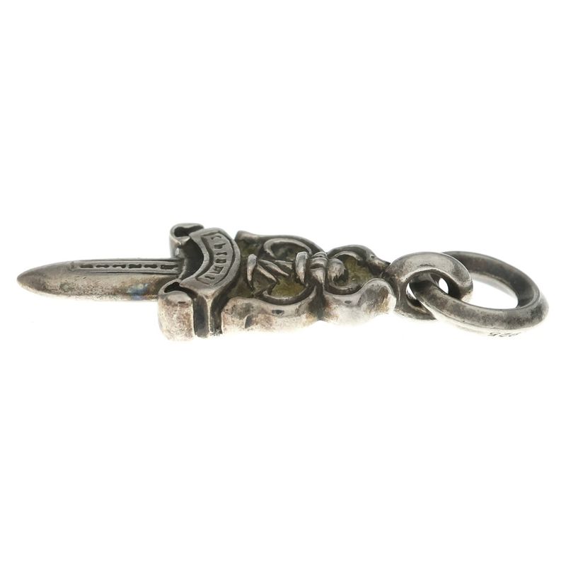 Chrome Hearts 5 Dagger Daga Charm Pendant Top Silver