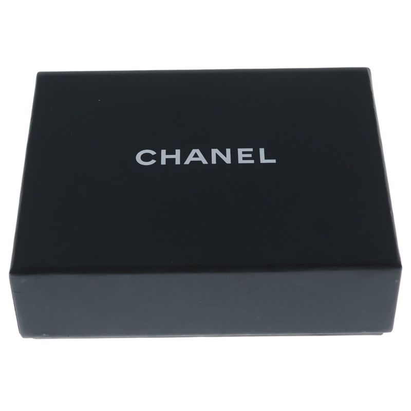 Chanel Camellia CC Logo Necklace Pendant Chain Silver