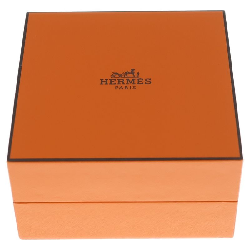 Hermes Kelly Double Tour Bracelet White Leather Silver