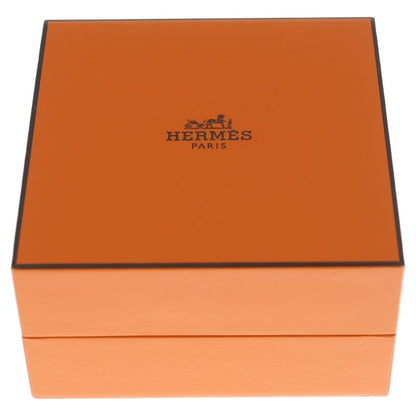 Hermes Kelly Double Tour Bracelet White Leather Silver