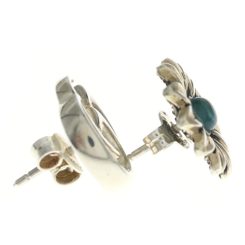 Gucci Double Flower Studs Earrings Silver