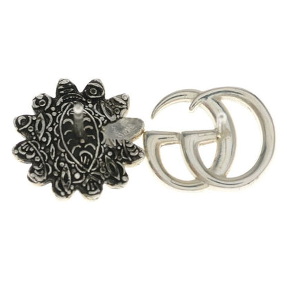 Gucci Double Flower Studs Earrings Silver