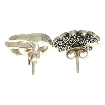 Gucci Double Flower Studs Earrings Silver