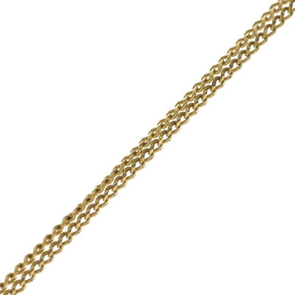 Celine Triomphe Rhinestone Necklace Pendant Chain Gold
