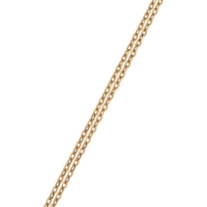 Hermes Pop Necklace Pendant Chain Pink Gold Light Red