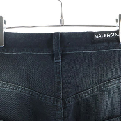 Balenciaga Double Front Wide Leg Jeans Pants