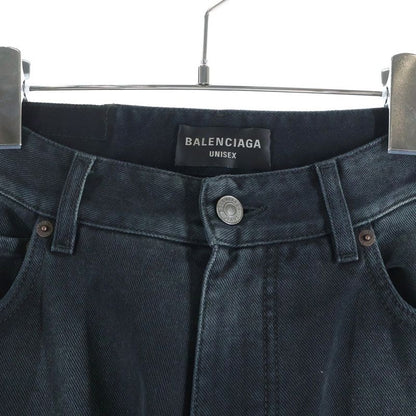Balenciaga Double Front Wide Leg Jeans Pants