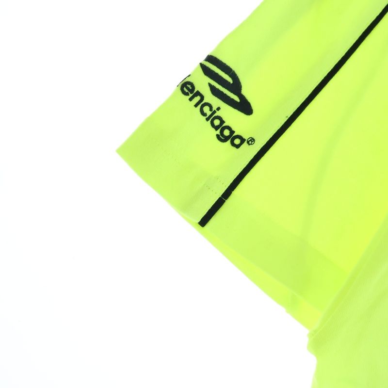 Balenciaga Paris Soccer Technical Jersey Short Sleeve T-Shirt