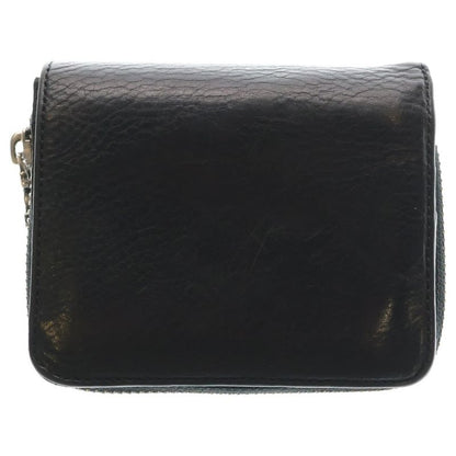 Chrome Hearts SQ Zip Bill Square Leather Wallet Black