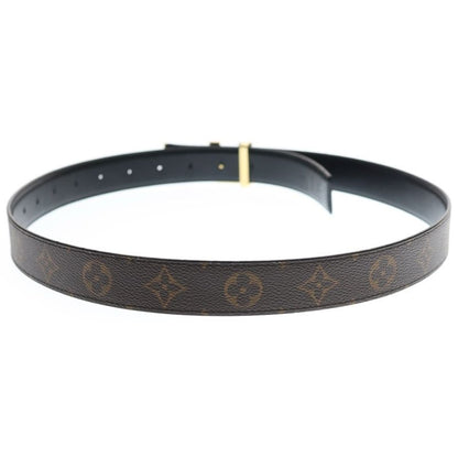 Louis Vuitton Reversible Logo Buckle Monogram Belt Brown