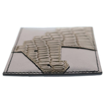Hermes Cheval Picto Leather Card Case Black