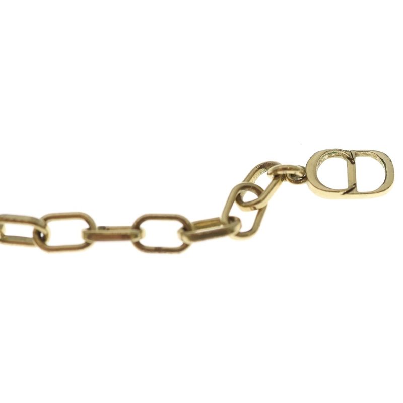 Dior CD Icon Necklace Logo Motif Gold