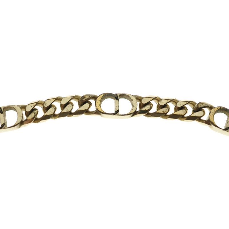 Dior CD Icon Necklace Logo Motif Gold