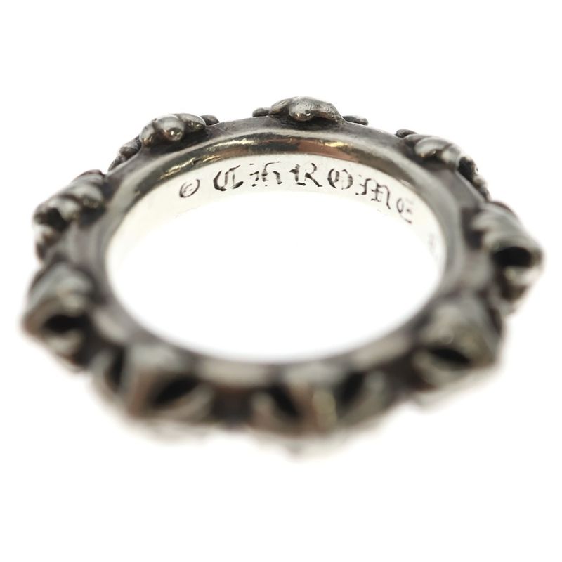 Chrome Hearts Cross Band Ring Silver