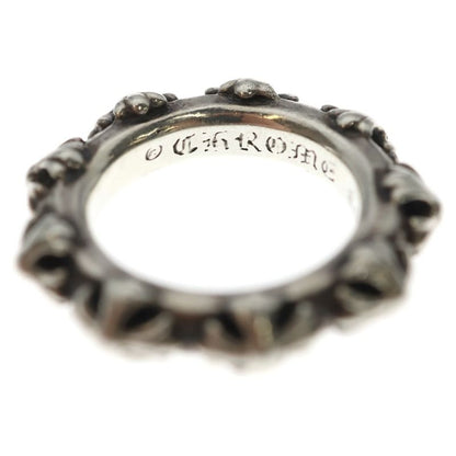 Chrome Hearts Cross Band Ring Silver