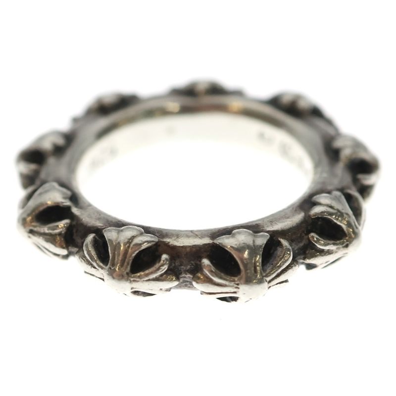 Chrome Hearts Cross Band Ring Silver
