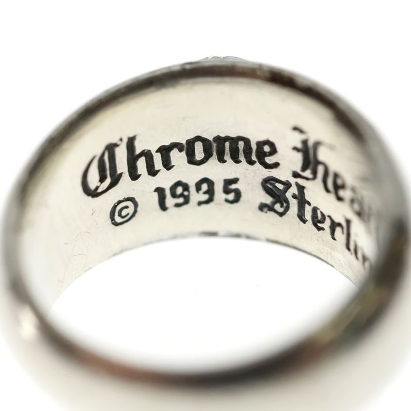 Chrome Hearts Heart in Band Ring Silver