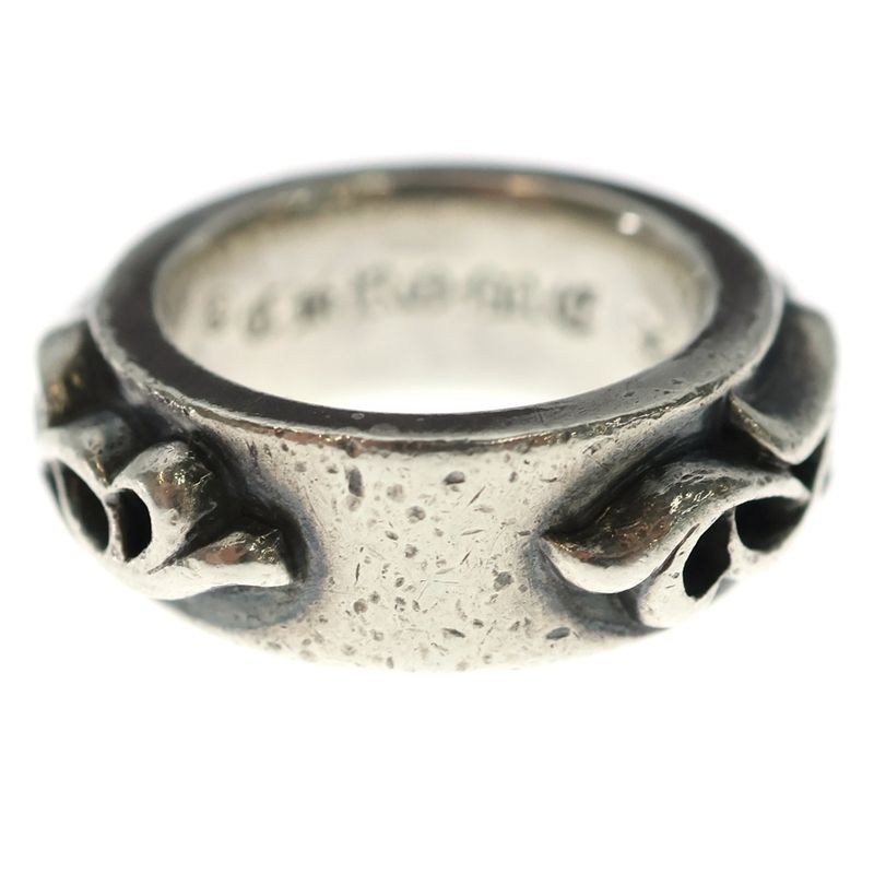 Chrome Hearts Dbl Narrow Vine Band Double Silver Ring