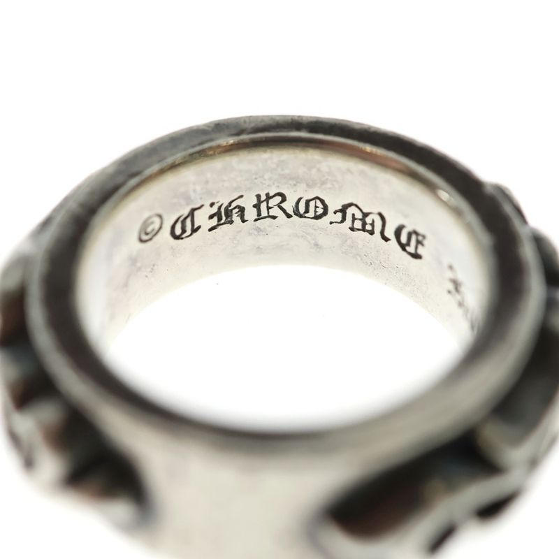 Chrome Hearts Dbl Narrow Vine Band Double Silver Ring