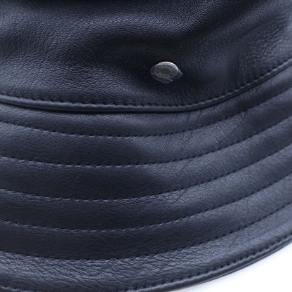 Hermes Cow Leather Bucket Hat Black