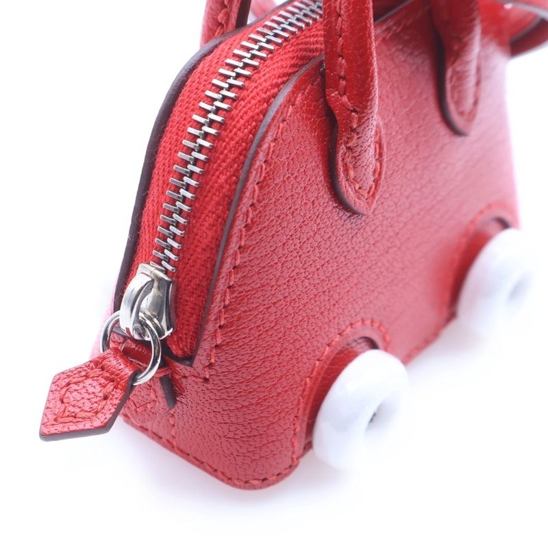 Hermes Charm Bolide on Wheels Chevre Misor le Juku Red