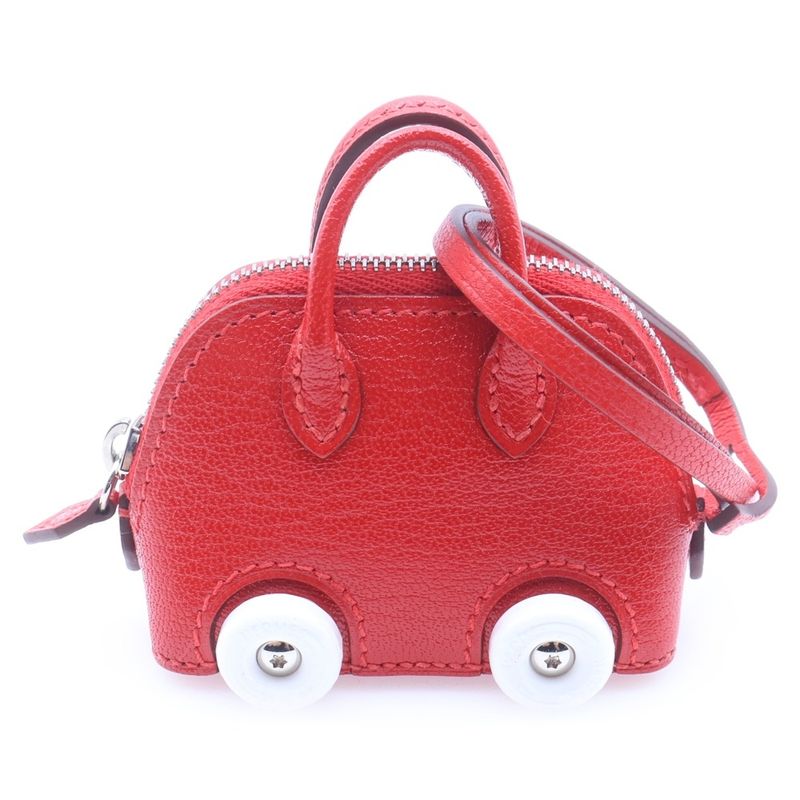 Hermes Charm Bolide on Wheels Chevre Misor le Juku Red