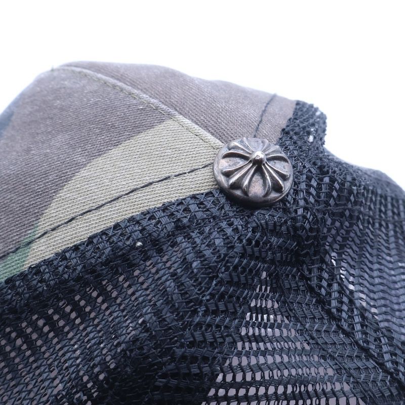 Chrome Hearts CH Plus Patch Camo Trucker Cap Hat with Khaki