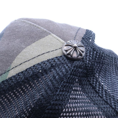 Chrome Hearts CH Plus Patch Camo Trucker Cap Hat with Khaki