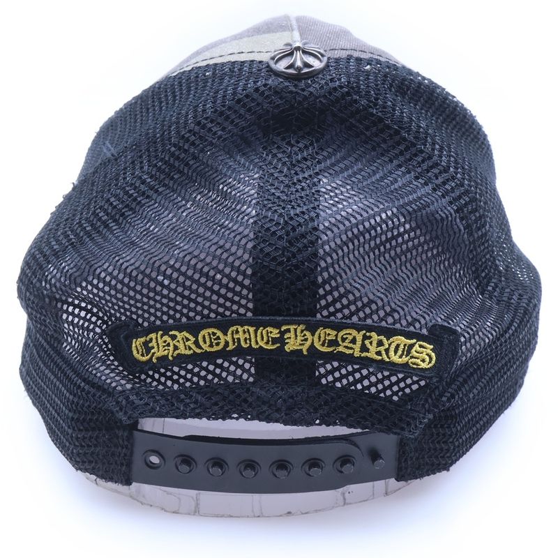 Chrome Hearts CH Plus Patch Camo Trucker Cap Hat with Khaki