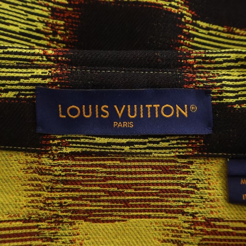 Louis Vuitton Damier Rush S Shirt Fvd Short Yellowblack