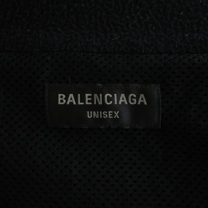 Balenciaga Fleece Sweatshirt with Logo Front Embroidery Zip Up Boa Jacket