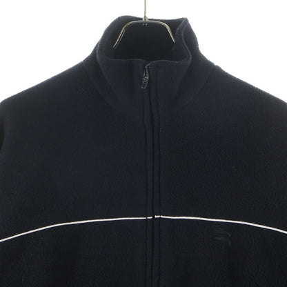 Balenciaga Fleece Sweatshirt with Logo Front Embroidery Zip Up Boa Jacket