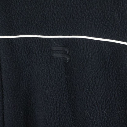 Balenciaga Fleece Sweatshirt with Logo Front Embroidery Zip Up Boa Jacket
