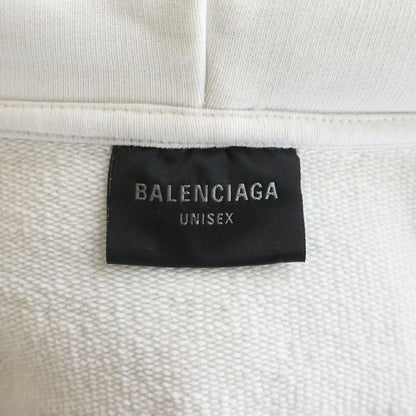 Balenciaga Agaicnelab Hooded Bomber Back Logo Print Zip Up Hoodie White