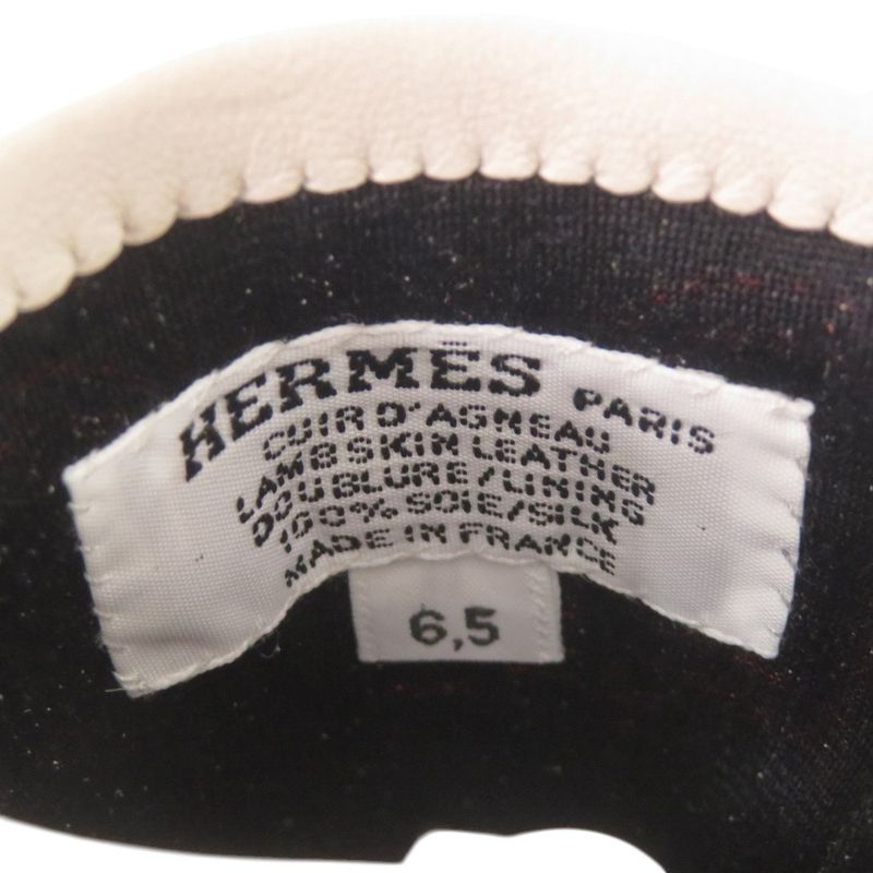 Hermes Gloves Chaine D'ancre Lambskin Silk Pearl Gray Graypink