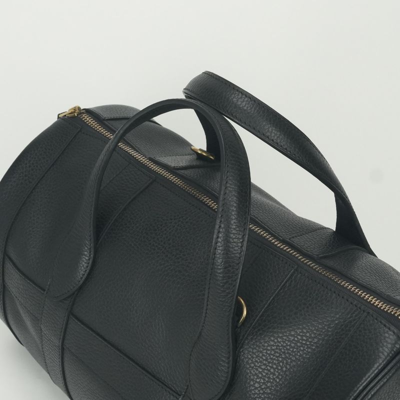 Hermes All Day Boston Bag Ardennes Noir Black Gold