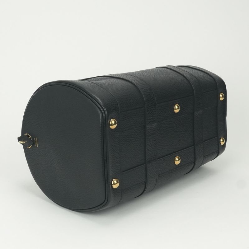Hermes All Day Boston Bag Ardennes Noir Black Gold