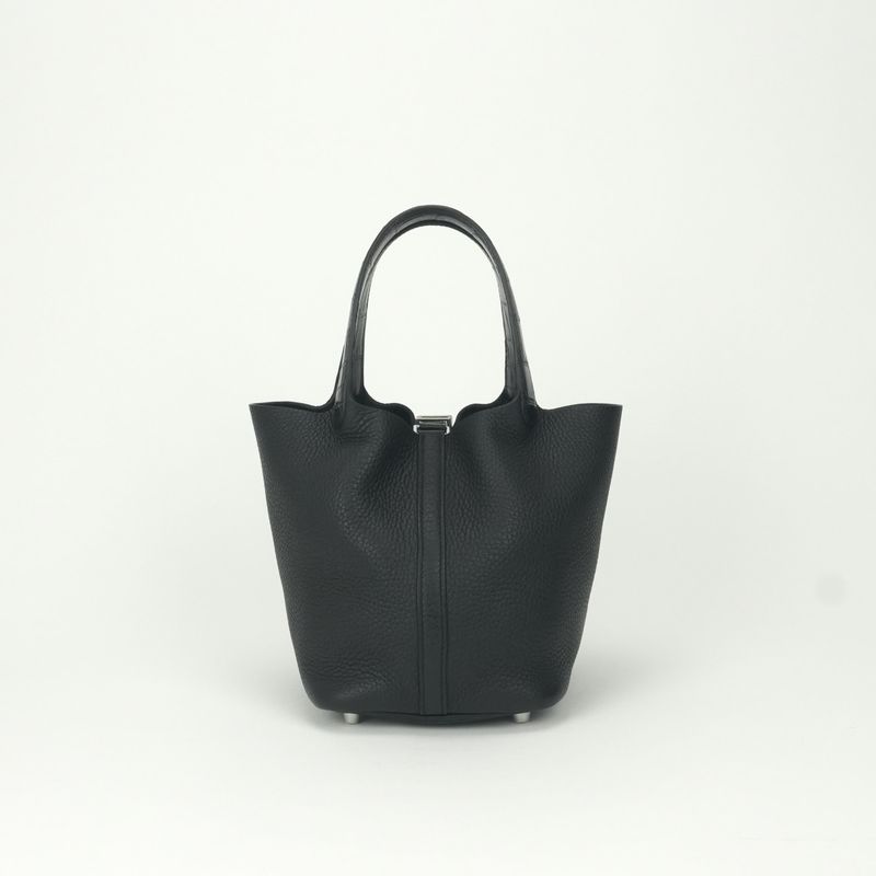 Hermes Picotin Lock PM Touch 18 Bag Noir Black