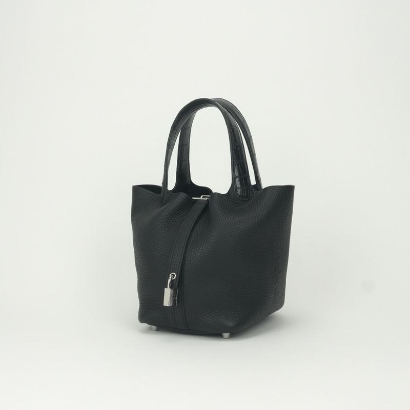 Hermes Picotin Lock PM Touch 18 Bag Noir Black