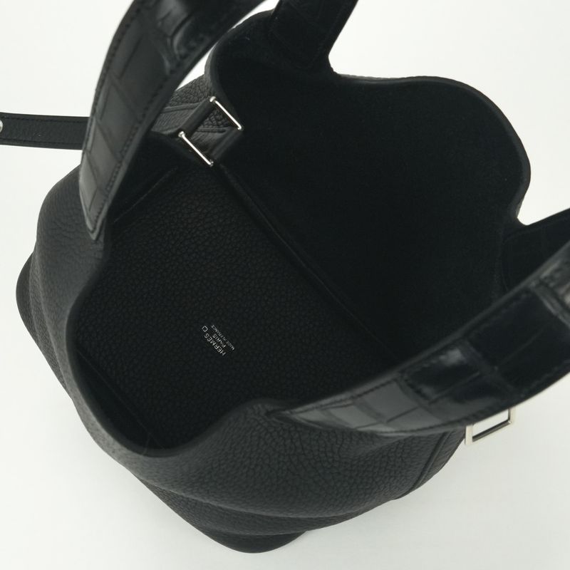 Hermes Picotin Lock PM Touch 18 Bag Noir Black