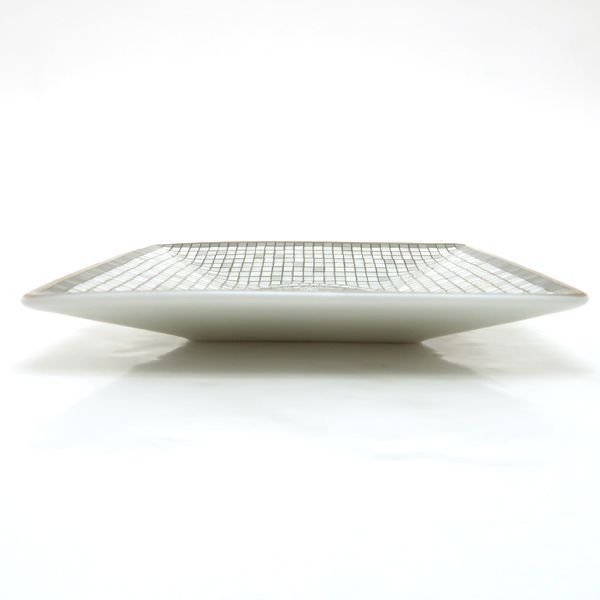 Hermes Petit Carre Mosaic 24 No1 Platinum Dish Porcelain Box Shipping Shoulder
