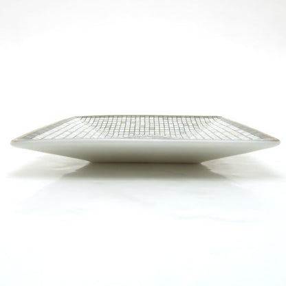 Hermes Petit Carre Mosaic 24 No1 Platinum Dish Porcelain Box Shipping Shoulder
