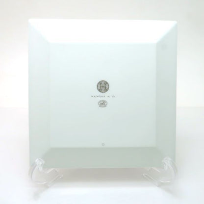 Hermes Petit Carre Mosaic 24 No3 Platinum Dish Porcelain Box Shipping Shoulder