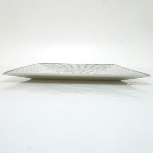 Hermes Petit Carre Mosaic 24 No3 Platinum Dish Porcelain Box Shipping Shoulder