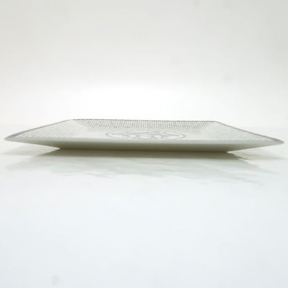 Hermes Petit Carre Mosaic 24 No3 Platinum Dish Porcelain Box Shipping Shoulder
