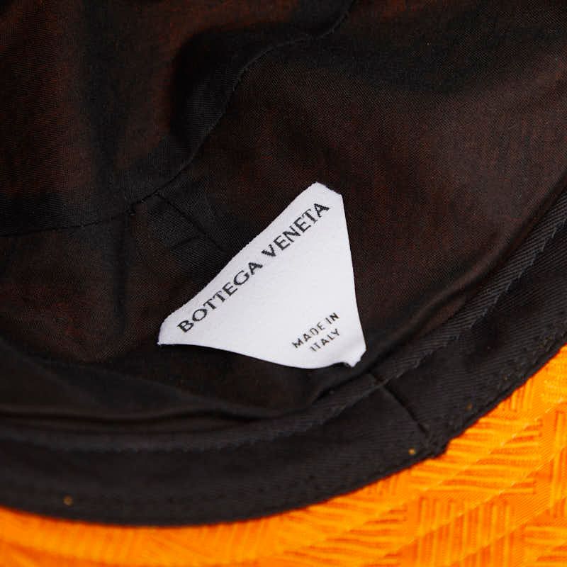 Bottega Veneta Intrecciato Jacquard Bucket Hat S Orange