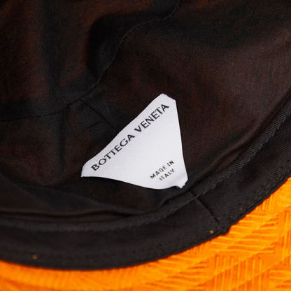 Bottega Veneta Intrecciato Jacquard Bucket Hat S Orange