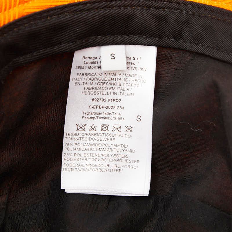 Bottega Veneta Intrecciato Jacquard Bucket Hat S Orange