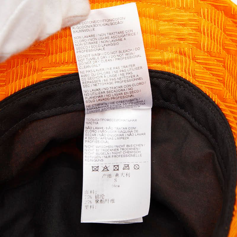 Bottega Veneta Intrecciato Jacquard Bucket Hat S Orange
