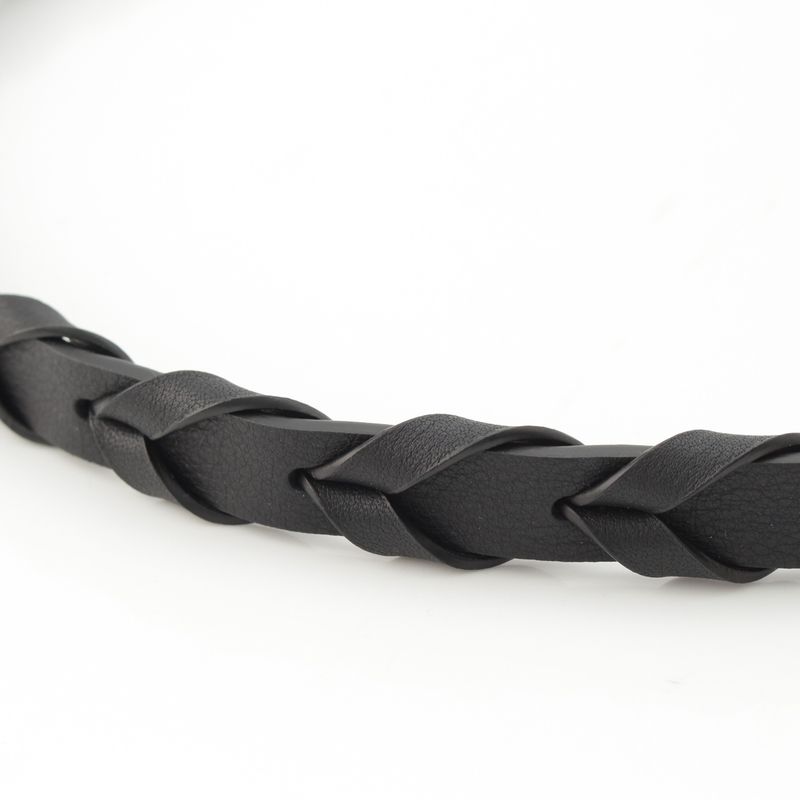 Loewe Classic Calf Braided Shoulder Strap Black